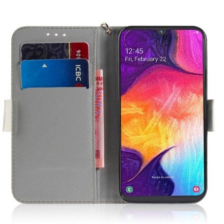 Fodral För Samsung Galaxy A50 Med Kedjar Tomat På Stringkatten