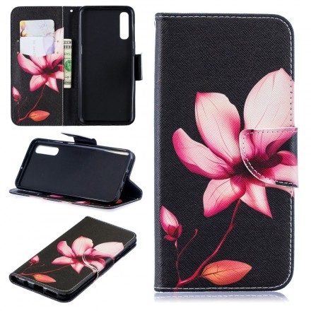 Fodral För Samsung Galaxy A50 Rosa Blomma