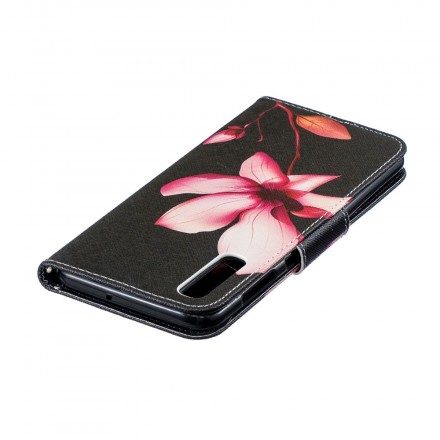 Fodral För Samsung Galaxy A50 Rosa Blomma