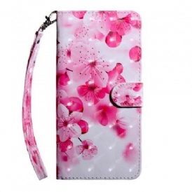 Fodral För Samsung Galaxy A50 Rosa Blommor