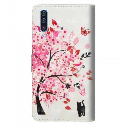 Fodral För Samsung Galaxy A50 Rosa Träd