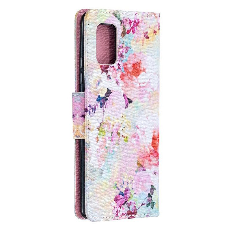 Fodral För Samsung Galaxy A51 5G Med Kedjar Vintage Strappy Floralies