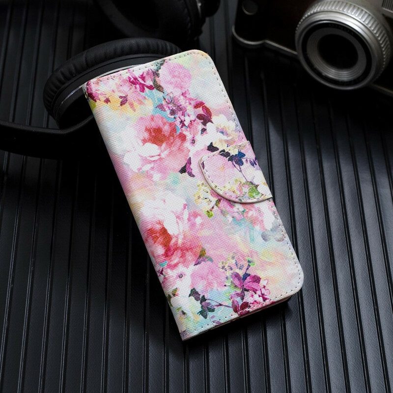 Fodral För Samsung Galaxy A51 5G Med Kedjar Vintage Strappy Floralies