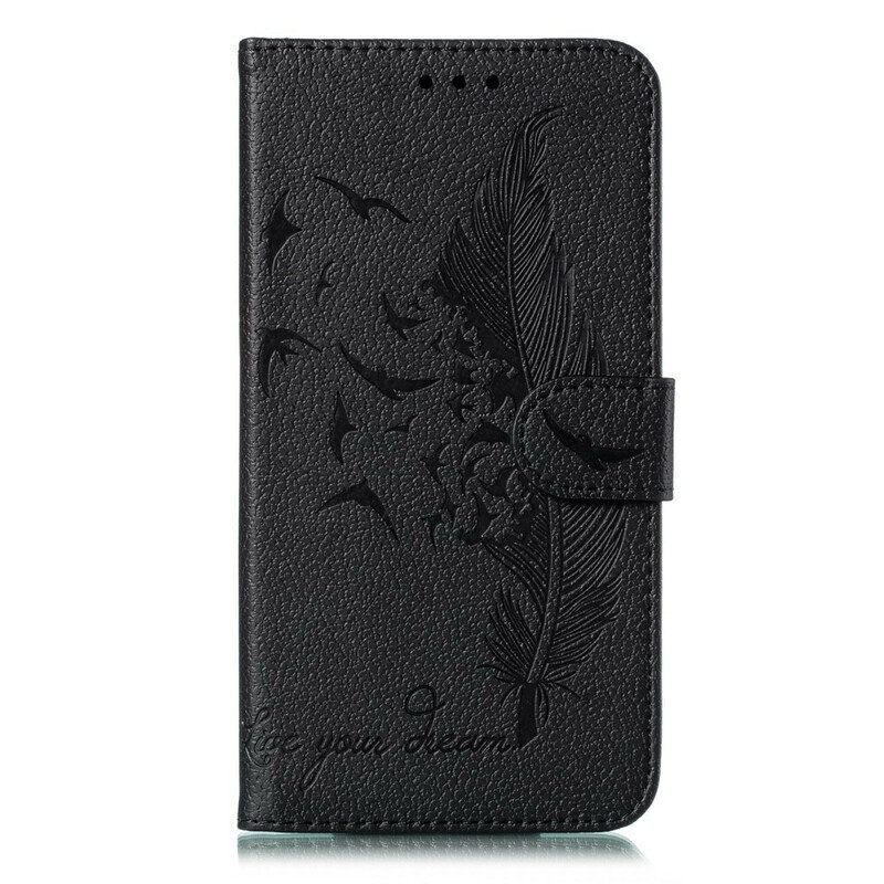 Fodral För Samsung Galaxy A51 Faux Leather Lev Din Dröm