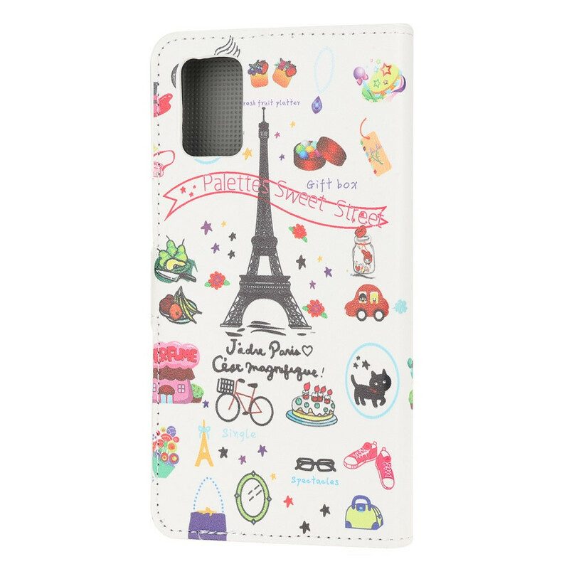 Fodral För Samsung Galaxy A51 Jag Älskar Paris