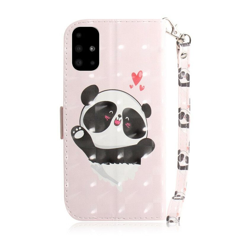 Fodral För Samsung Galaxy A51 Med Kedjar Thong Panda Love