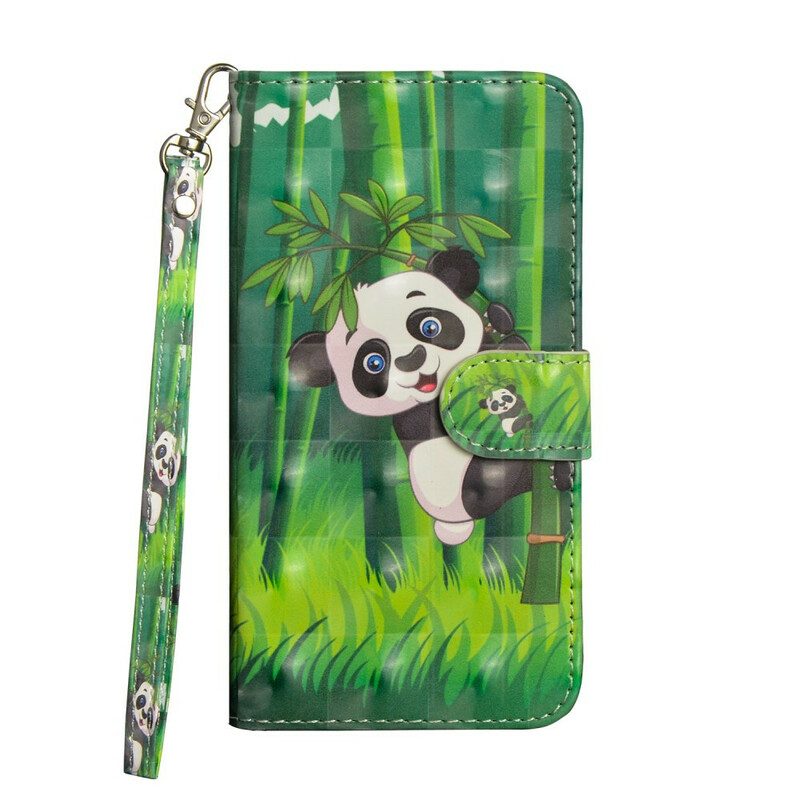 Fodral För Samsung Galaxy A51 Panda Och Bambu