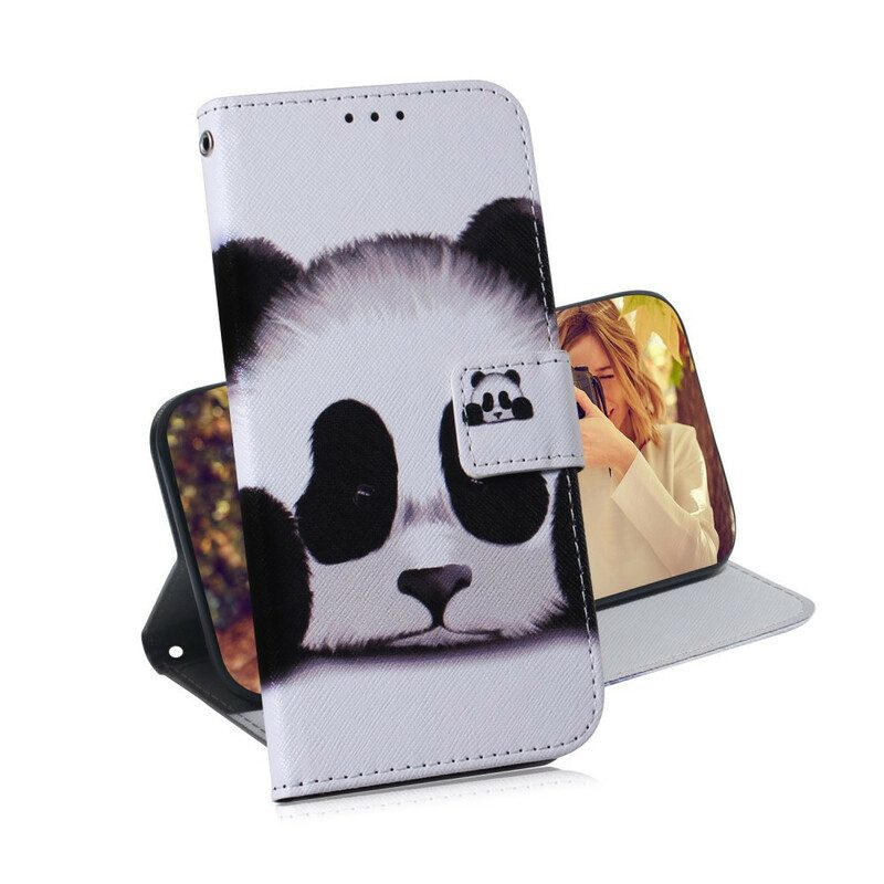 Fodral För Samsung Galaxy A51 Pandaansikte