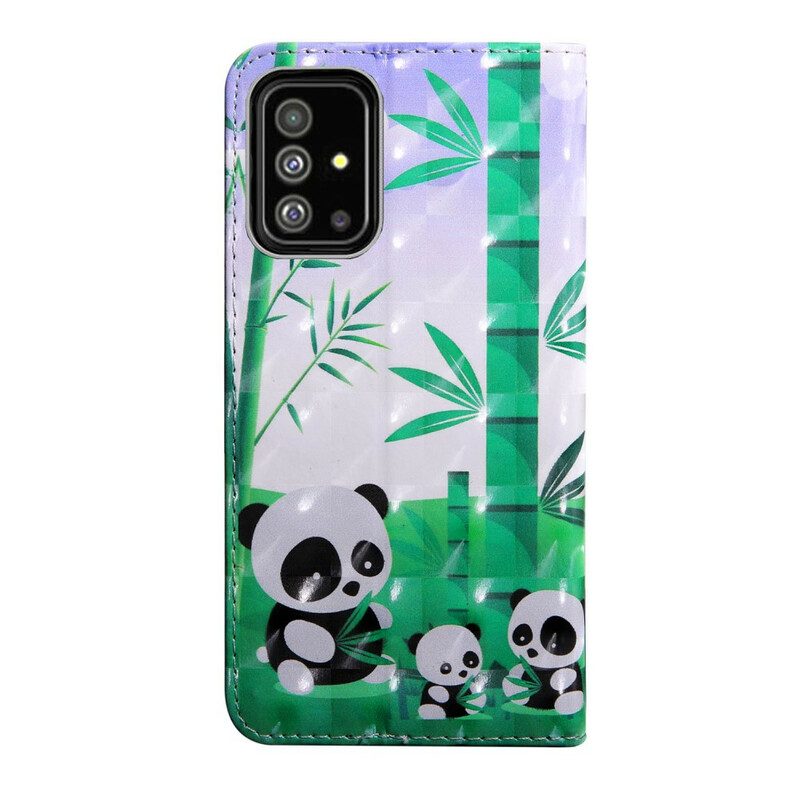 Fodral För Samsung Galaxy A51 Pandafamiljen
