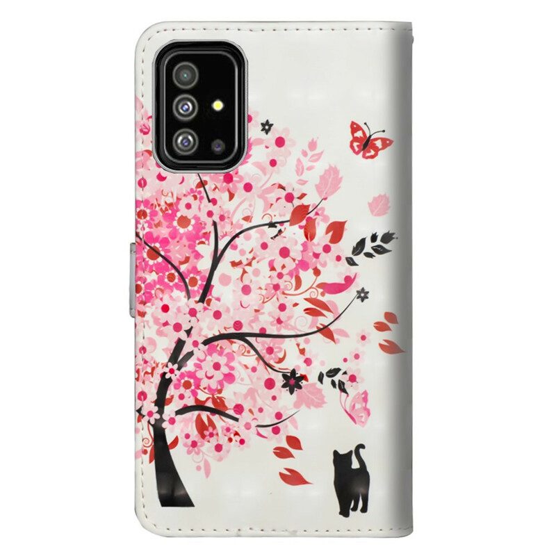 Fodral För Samsung Galaxy A51 Rosa Träd