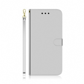Fodral För Samsung Galaxy A51 Spegelskydd I Konstläder