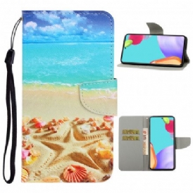 Fodral För Samsung Galaxy A52 4G / A52 5G / A52s 5G Med Kedjar Thong Beach