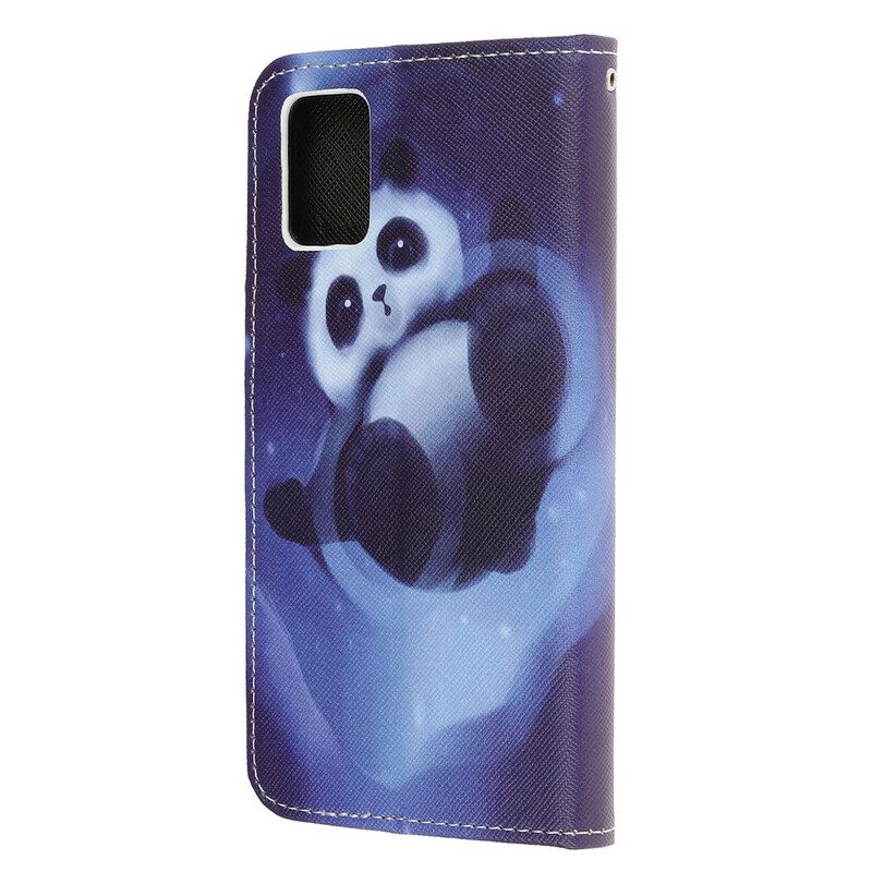 Fodral För Samsung Galaxy A52 4G / A52 5G / A52s 5G Med Kedjar Thong Space Panda