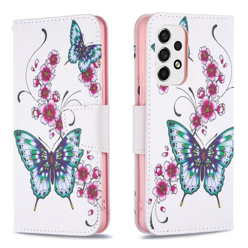 Fodral För Samsung Galaxy A53 5G Fjärilar