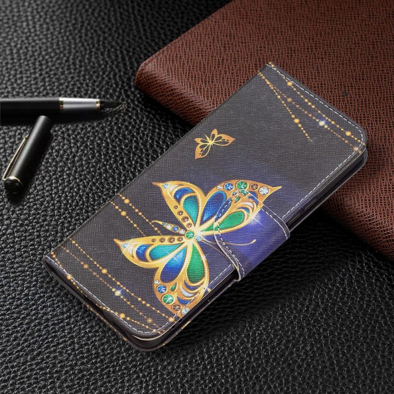 Fodral För Samsung Galaxy A53 5G Gyllene Fjärilar