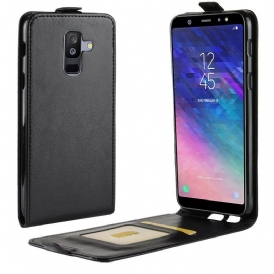 Fodral För Samsung Galaxy A6 Plus Folio-fodral Vikbar Lädereffekt