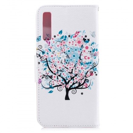 Fodral För Samsung Galaxy A7 Blommigt Träd