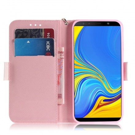 Fodral För Samsung Galaxy A7 Med Kedjar Thong Cat Friends