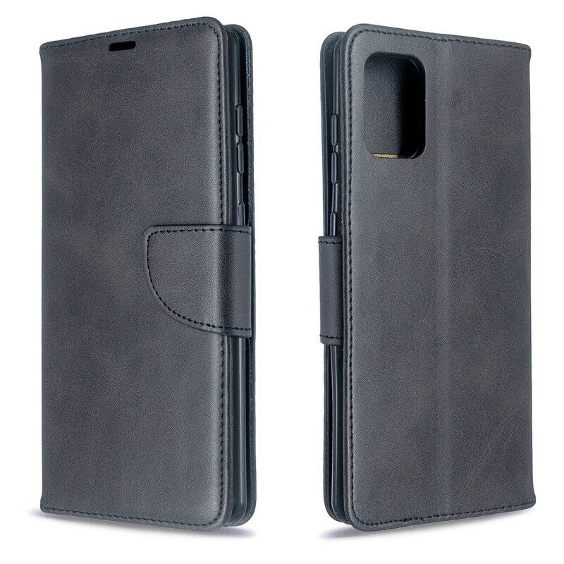 Fodral För Samsung Galaxy A71 Folio-fodral Slät Sned Klaff