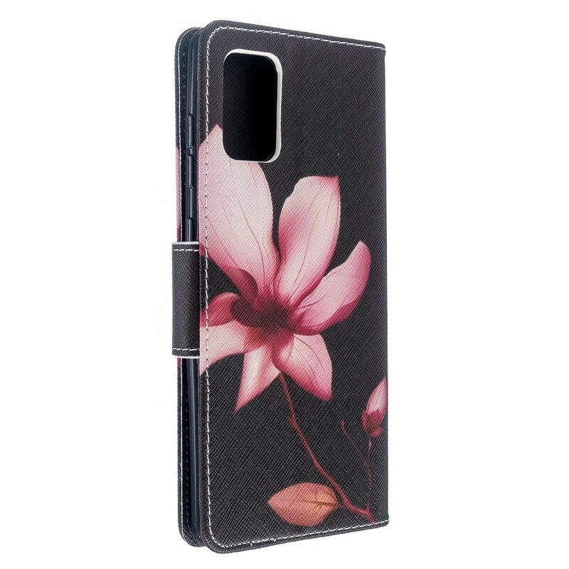 Fodral För Samsung Galaxy A71 Rosa Blomma