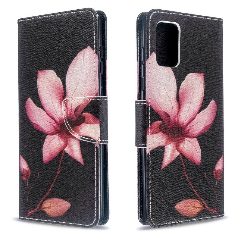 Fodral För Samsung Galaxy A71 Rosa Blomma