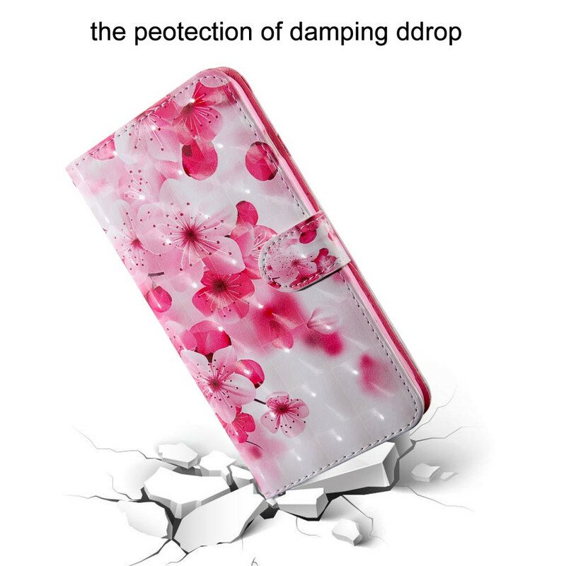 Fodral För Samsung Galaxy A71 Rosa Blommor