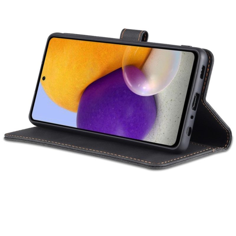 Fodral För Samsung Galaxy A72 4G / 5G Azns Lädereffekt