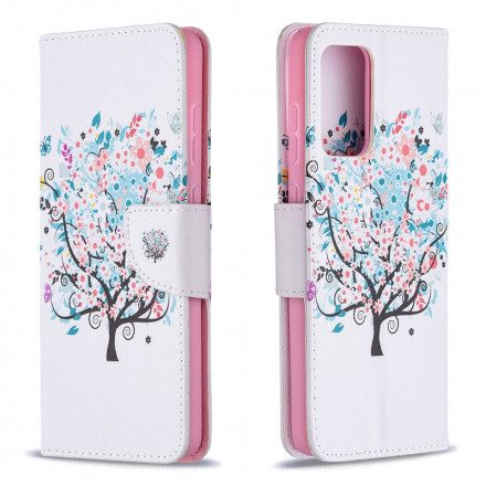 Fodral För Samsung Galaxy A72 4G / 5G Blommigt Träd