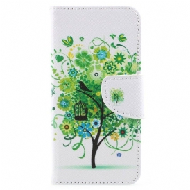 Fodral För Samsung Galaxy A8 2018 Blommande Träd