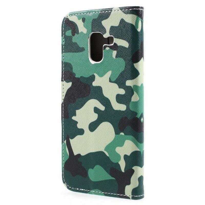 Fodral För Samsung Galaxy A8 2018 Militärt Kamouflage