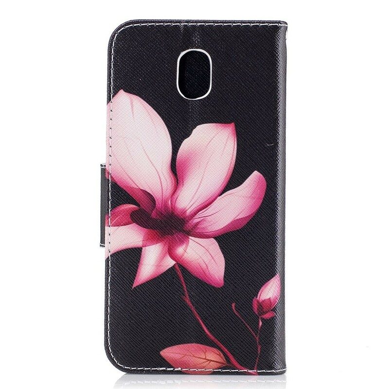 Fodral För Samsung Galaxy J5 2017 Rosa Blomma