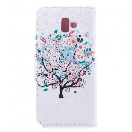 Fodral För Samsung Galaxy J6 Plus Blommigt Träd