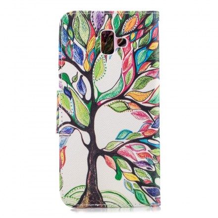 Fodral För Samsung Galaxy J6 Plus Färgat Träd