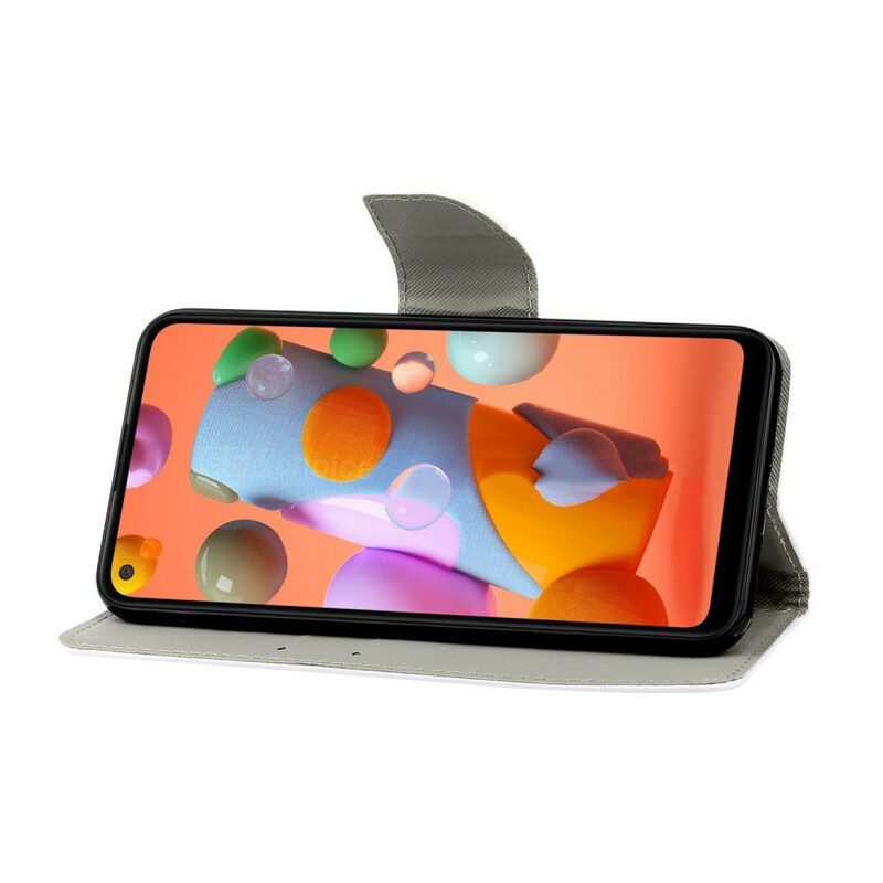 Fodral För Samsung Galaxy M11 Vita Vargen