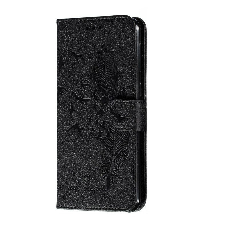 Fodral För Samsung Galaxy M21 Faux Leather Lev Din Dröm