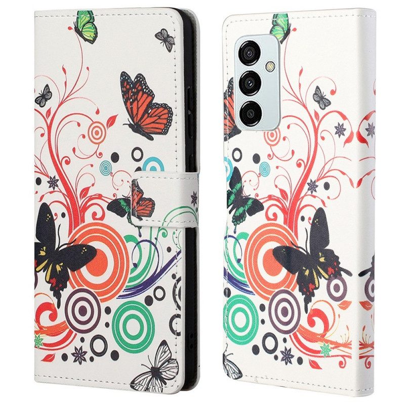 Fodral För Samsung Galaxy M23 5G Fjärilar Fjärilar