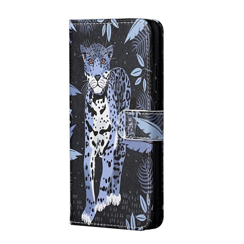 Fodral För Samsung Galaxy M23 5G Med Kedjar Thong Leopard