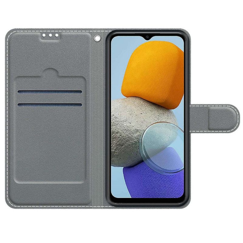Fodral För Samsung Galaxy M23 5G Paljetter Med Rem