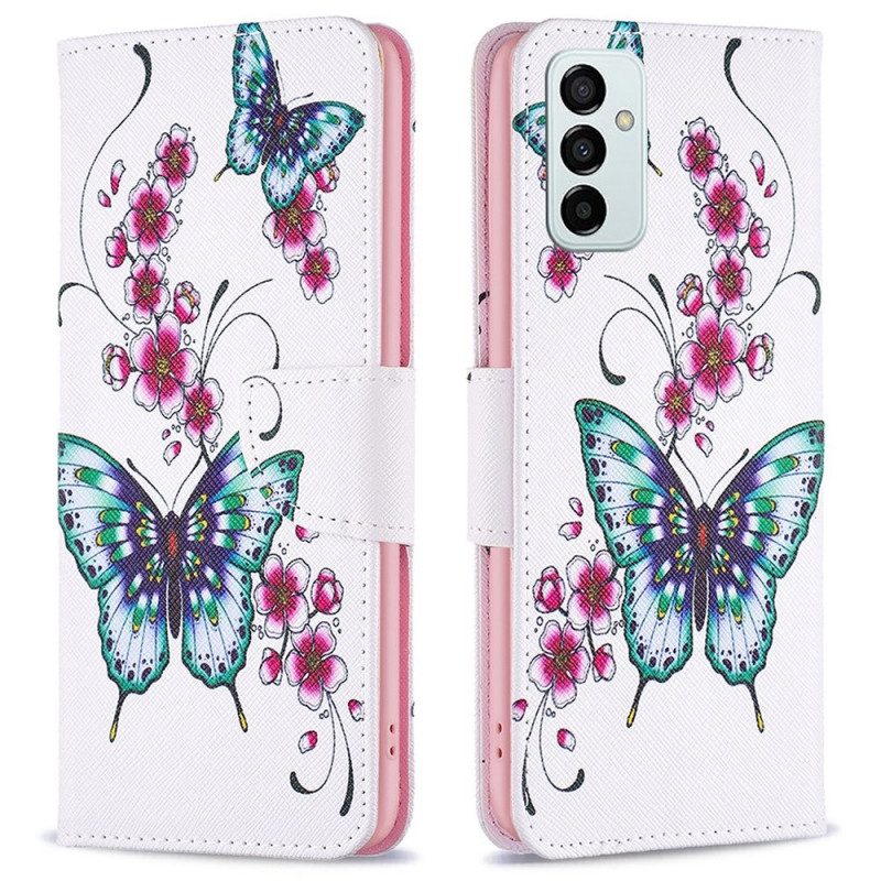 Fodral För Samsung Galaxy M23 5G Vackra Fjärilar