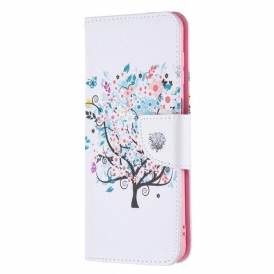 Fodral För Samsung Galaxy M32 Blommigt Träd