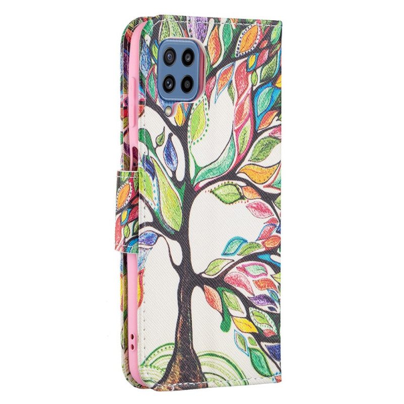 Fodral För Samsung Galaxy M32 Färgat Träd
