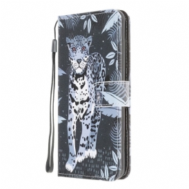Fodral För Samsung Galaxy M32 Med Kedjar Thong Leopard