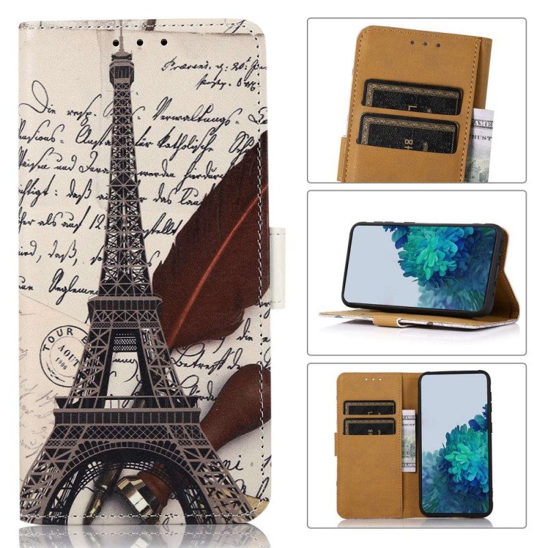 Fodral För Samsung Galaxy M33 5G Poetiska Eiffeltornet