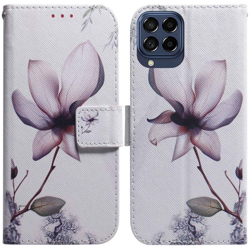 Fodral För Samsung Galaxy M33 5G Rosa Blomma