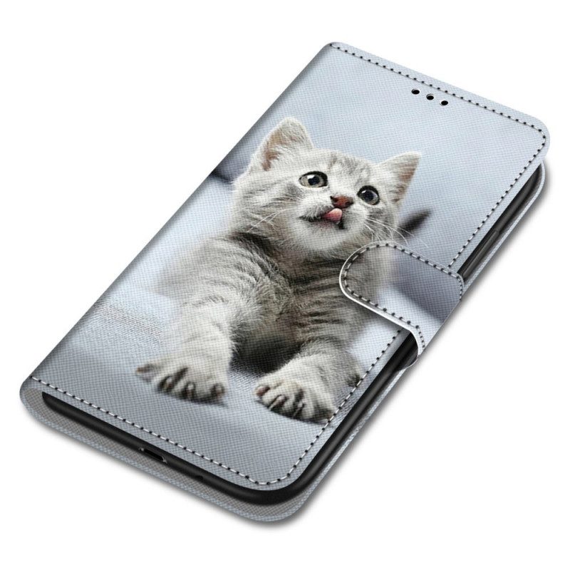 Fodral För Samsung Galaxy M52 5G Förvånad Kattunge