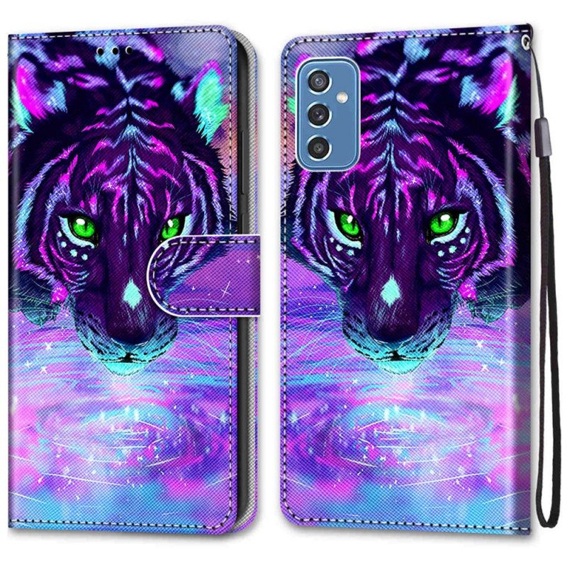 Fodral För Samsung Galaxy M52 5G Glow In The Dark Tiger