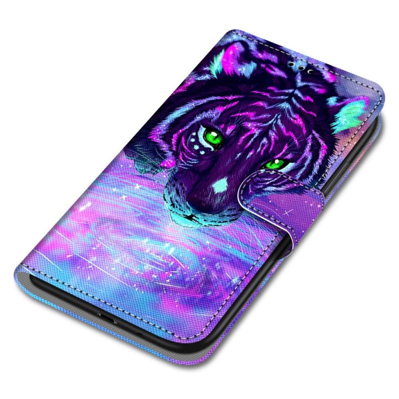 Fodral För Samsung Galaxy M52 5G Glow In The Dark Tiger