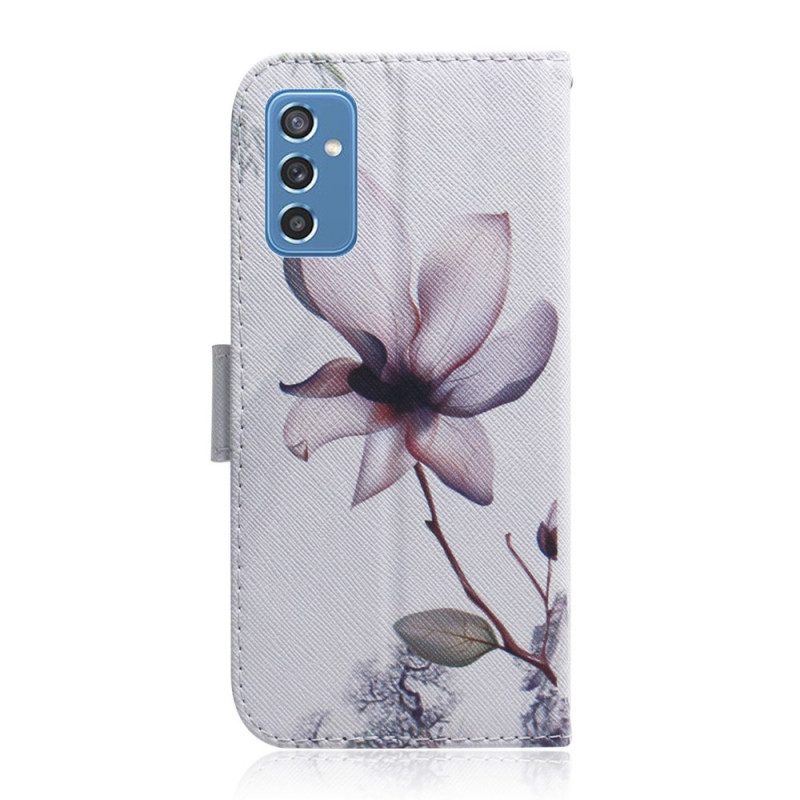 Fodral För Samsung Galaxy M52 5G Lila Blomma