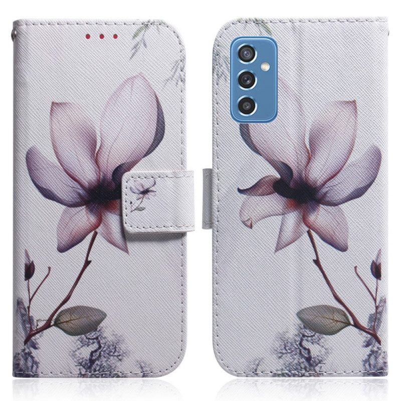 Fodral För Samsung Galaxy M52 5G Lila Blomma