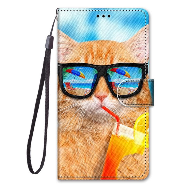 Fodral För Samsung Galaxy M52 5G Sommar Cat